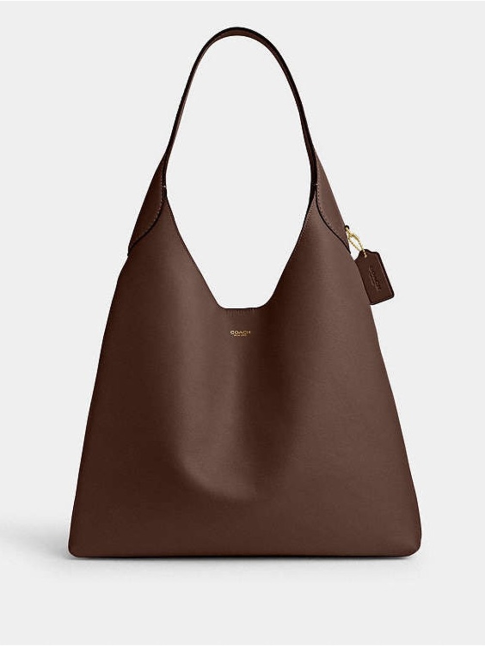 Coach Brooklyn Shoulder Bag 39 in Maple Brown Leather - Picture 1 of 4